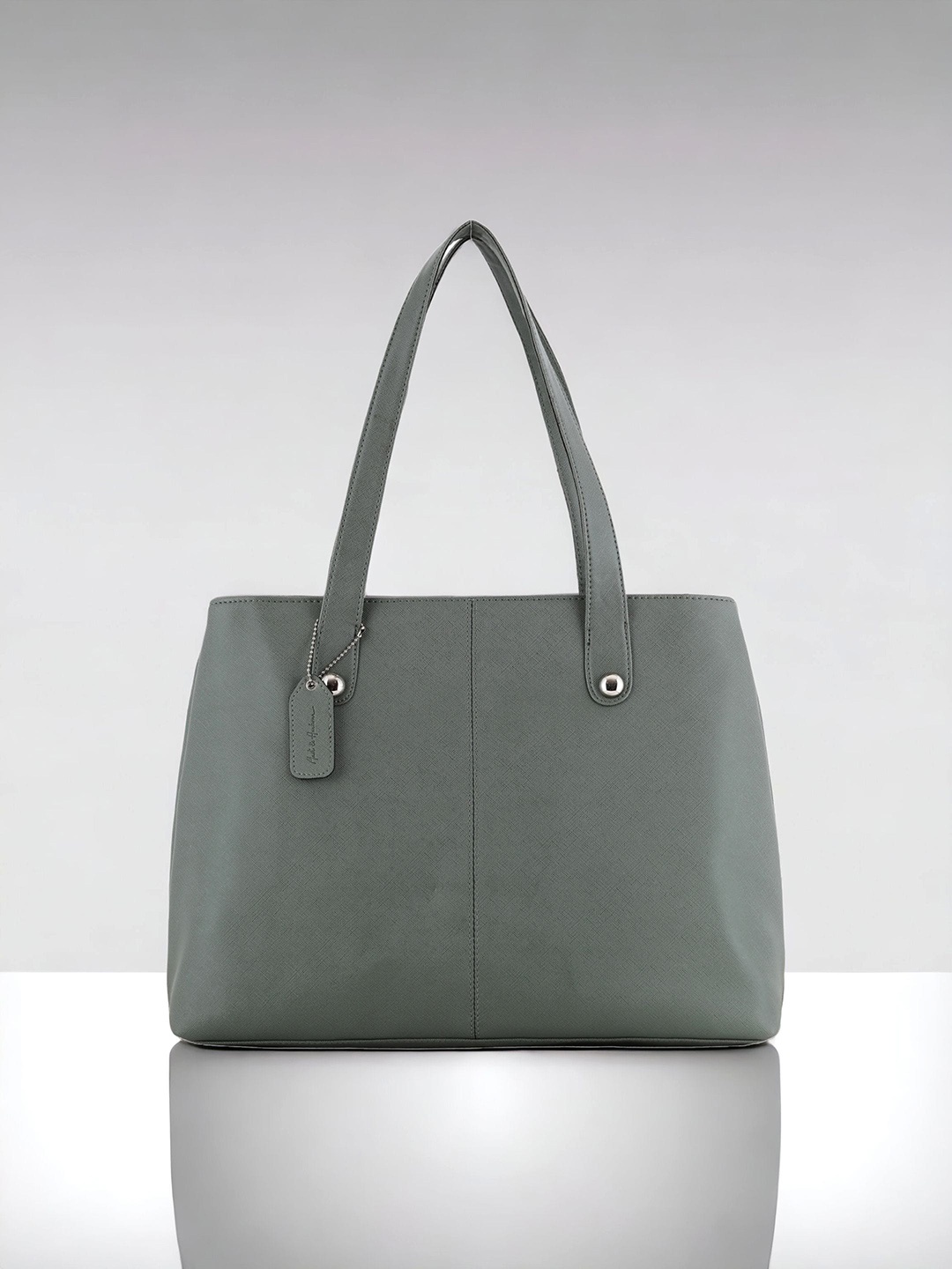 

Mast & Harbour Green PU Oversized Structured Shoulder Bag