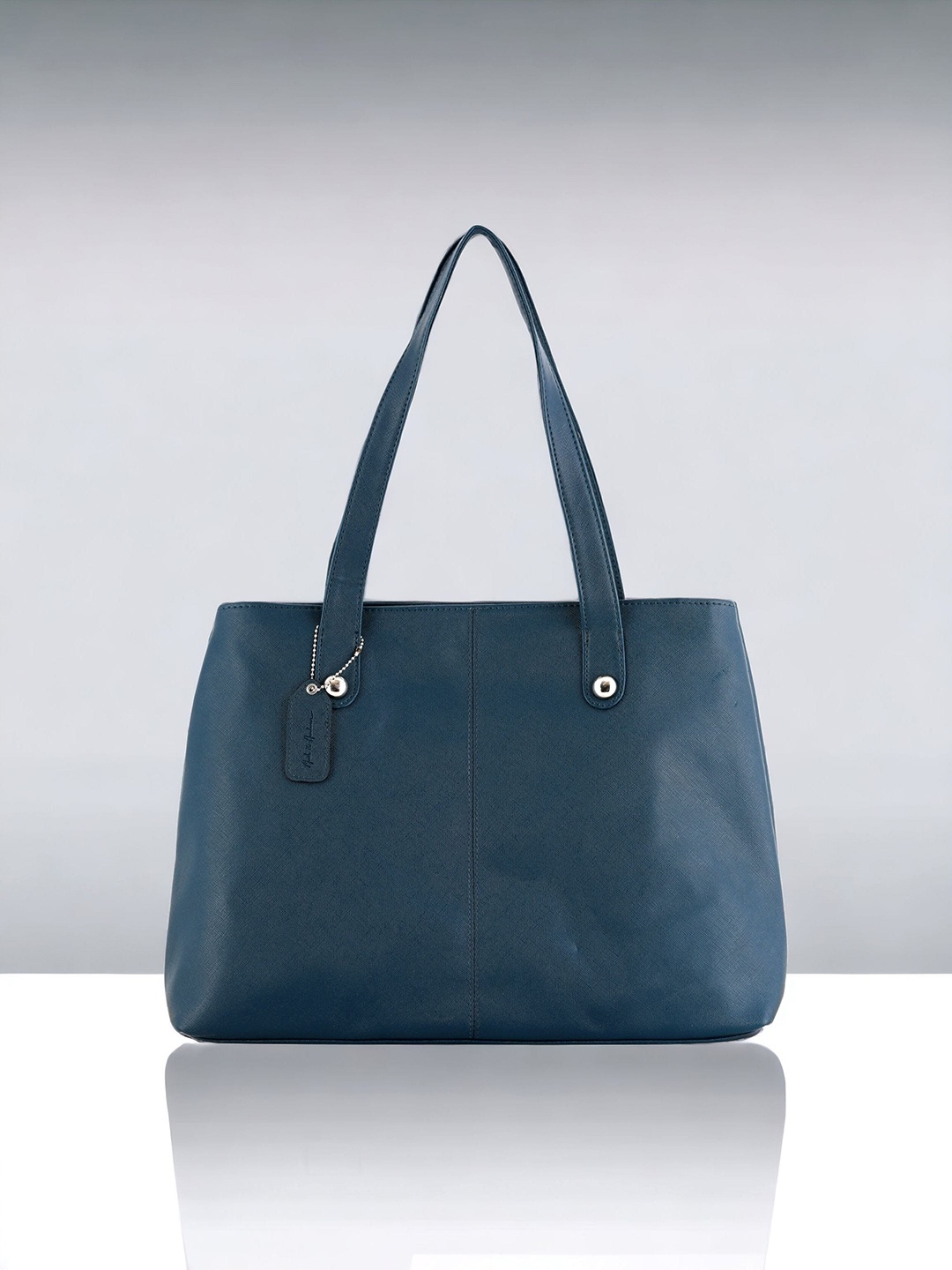 Mast & Harbour Blue Structured Handheld Bag
