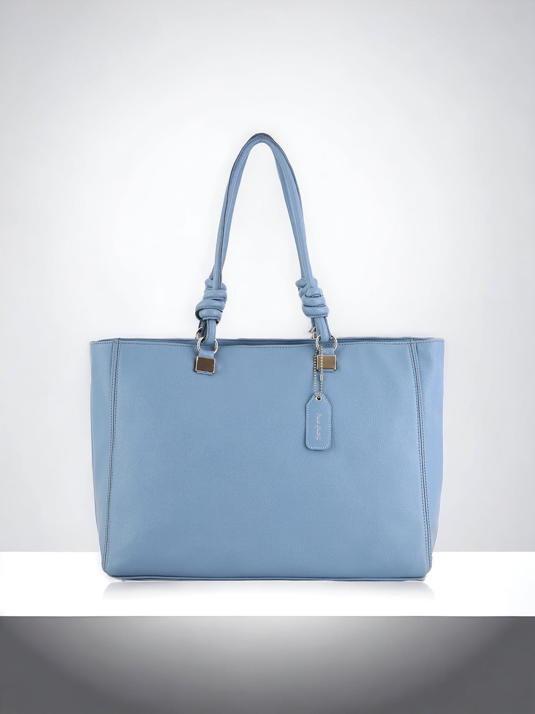 

DressBerry Blue PU Structured Shoulder Bag