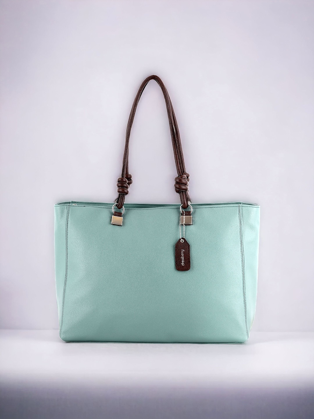 

DressBerry Green PU Structured Shoulder Bag