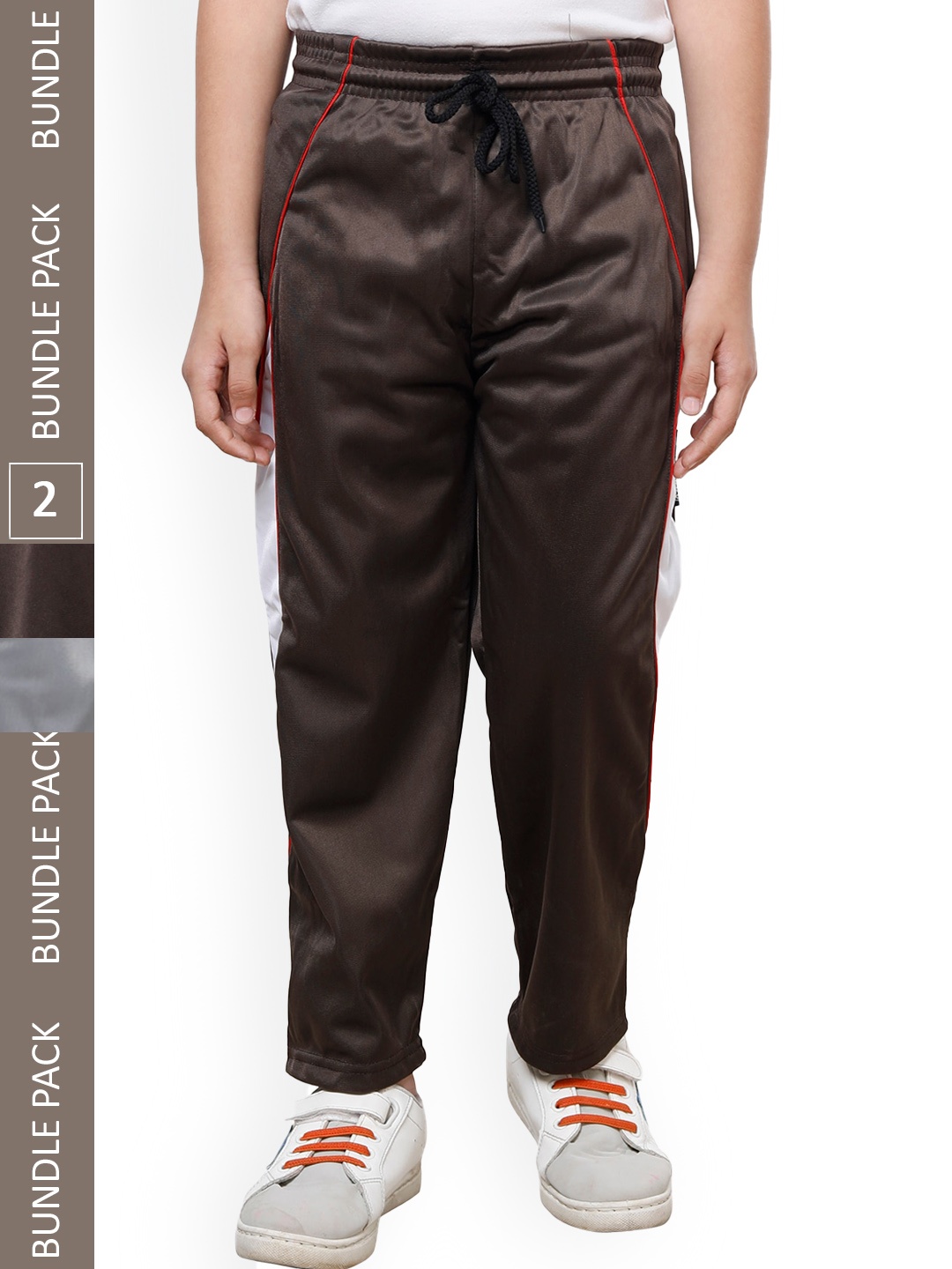 

IndiWeaves Boys Pack Of 2 Track Pants, Brown
