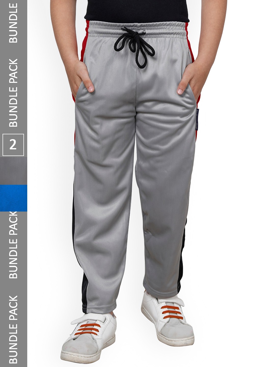 

IndiWeaves Boys Pack Of 2 Mid-Rise Regular Fit Track Pants, Blue