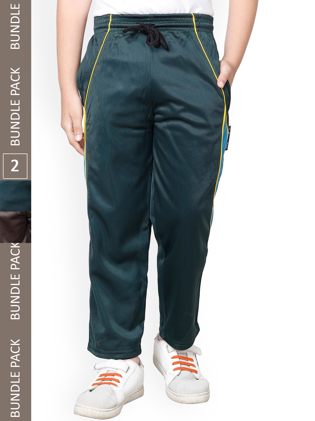 

IndiWeaves Boys Pack Of 2 Track Pants, Green
