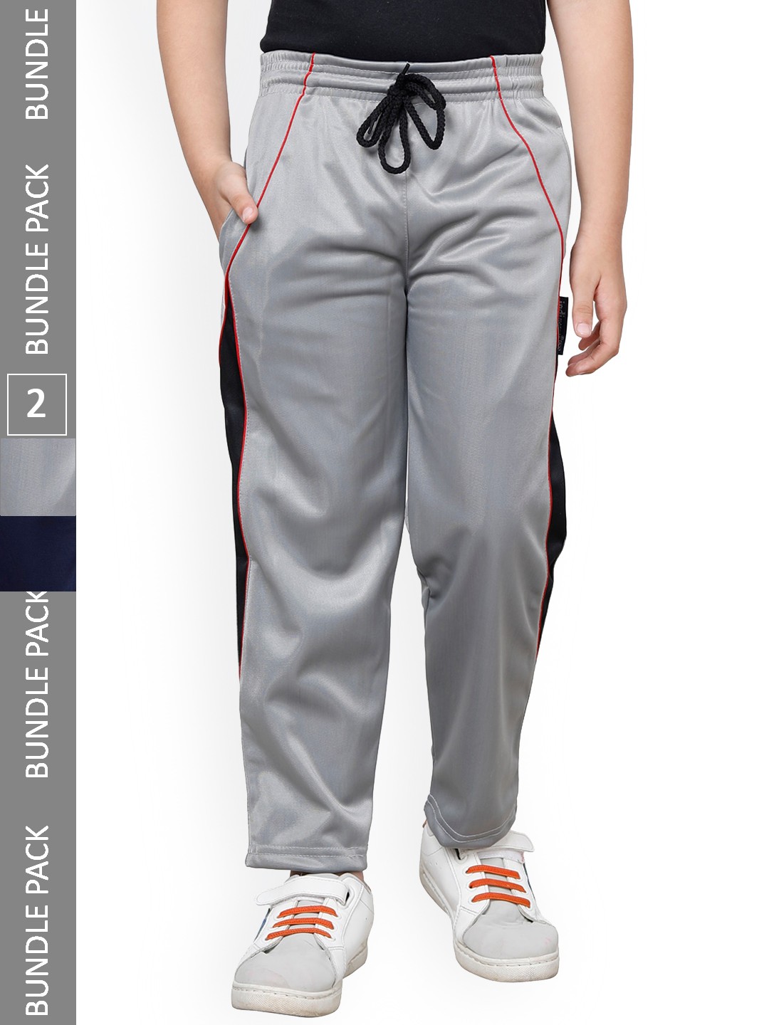 

IndiWeaves Boys Pack Of 2 Track Pants, Grey