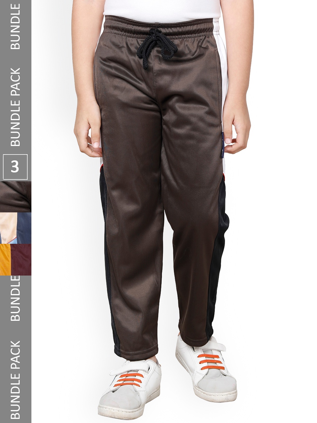 

IndiWeaves Boys Pack Of 3 Track Pants, Maroon