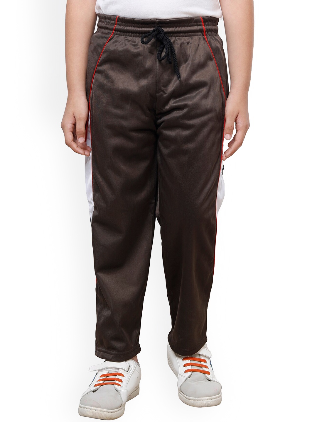 

IndiWeaves Boys Mid Rise Track Pants, Brown