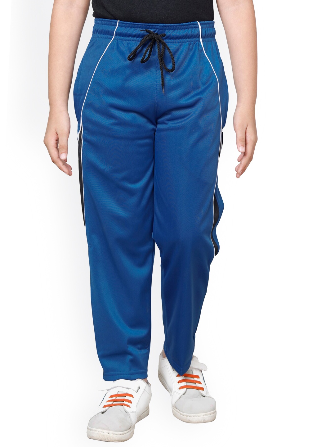 

IndiWeaves Boys Mid-Rise Regular Fit Track Pants, Blue