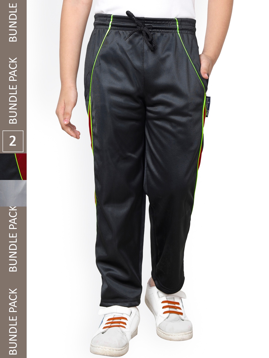 

IndiWeaves Boys Pack Of 2 Track Pants, Grey