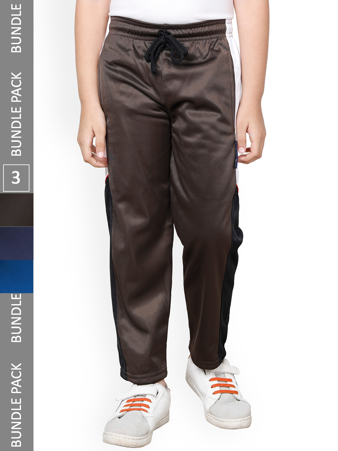 

IndiWeaves Boys Pack Of 3 Track Pants, Brown