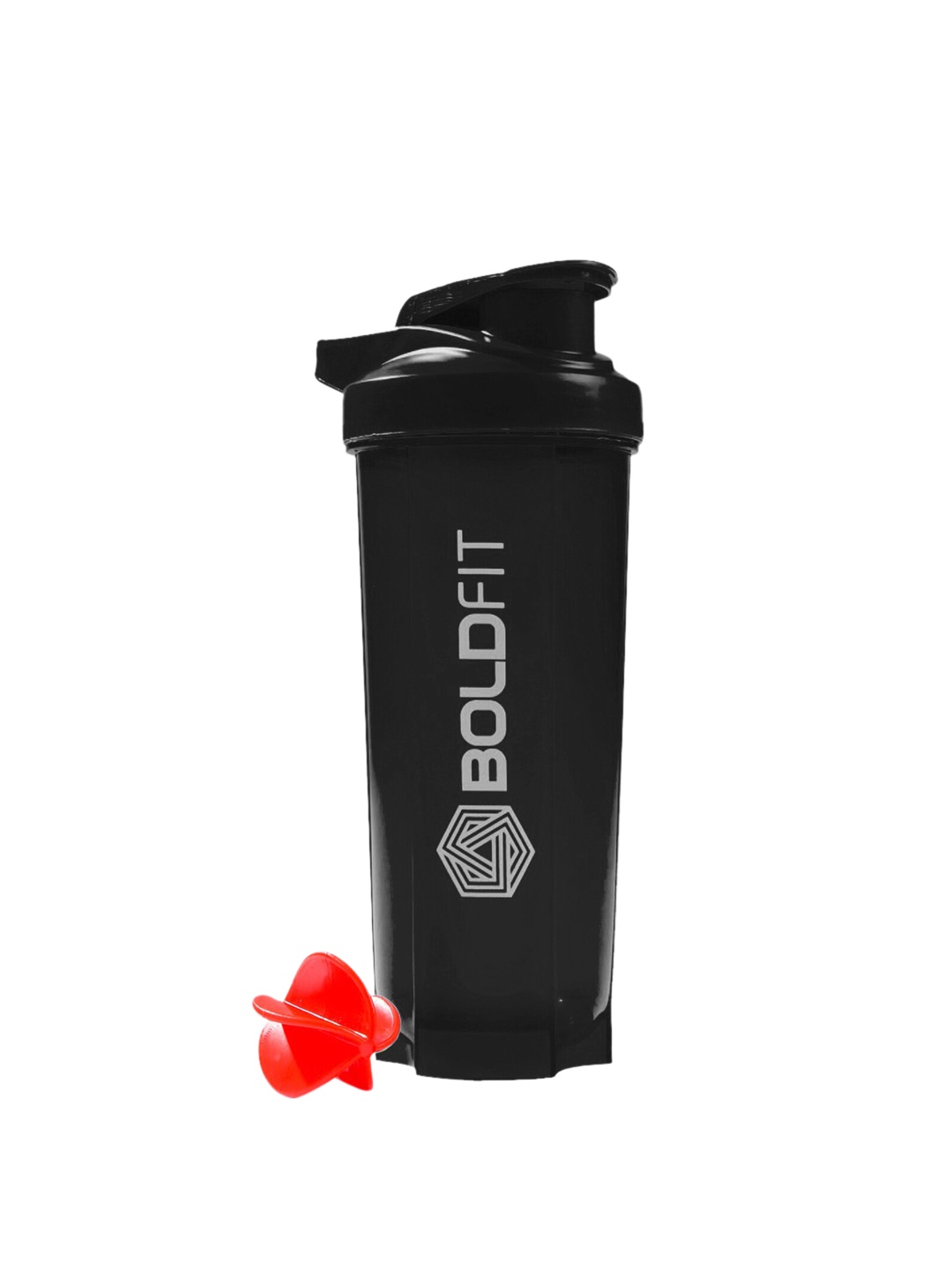 

BOLDFIT Black Protein Shaker Water Bottle-700 ML