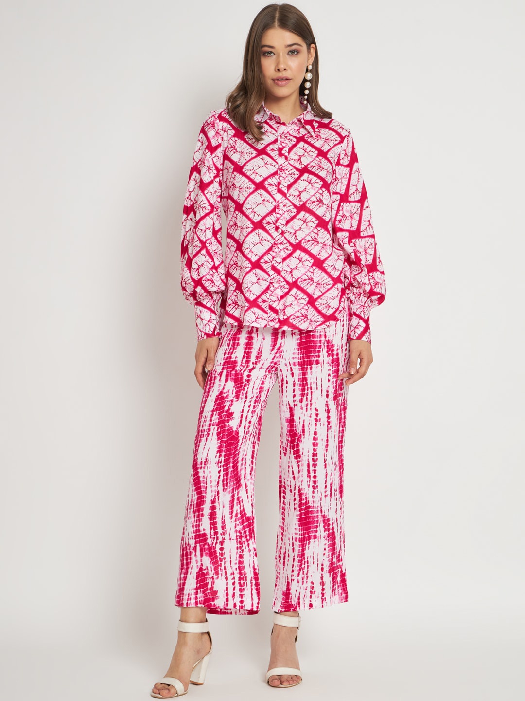 

CUFFS N LASHES Tie-Dyed Co-Ord Set, Pink