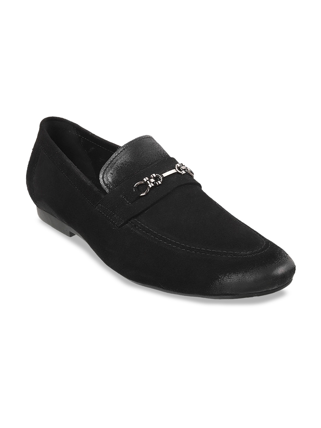 

DAVINCHI Men Buckled Formal Loafers, Black
