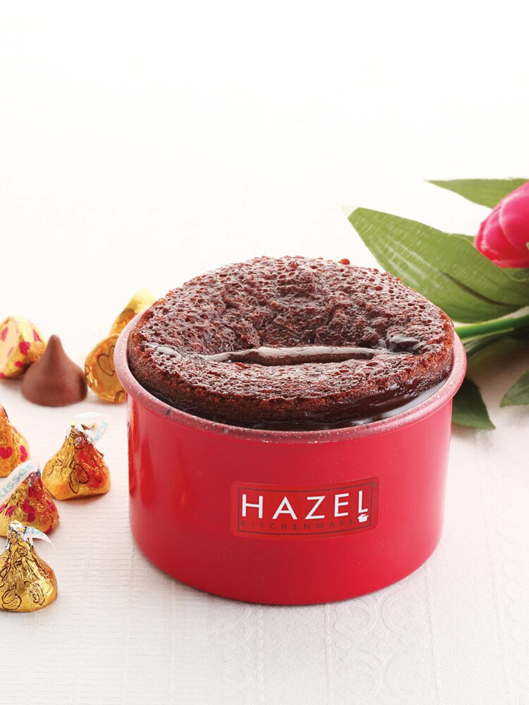 

HAZEL Red Non-Stick Aluminium Baking Cake Mould 450ml