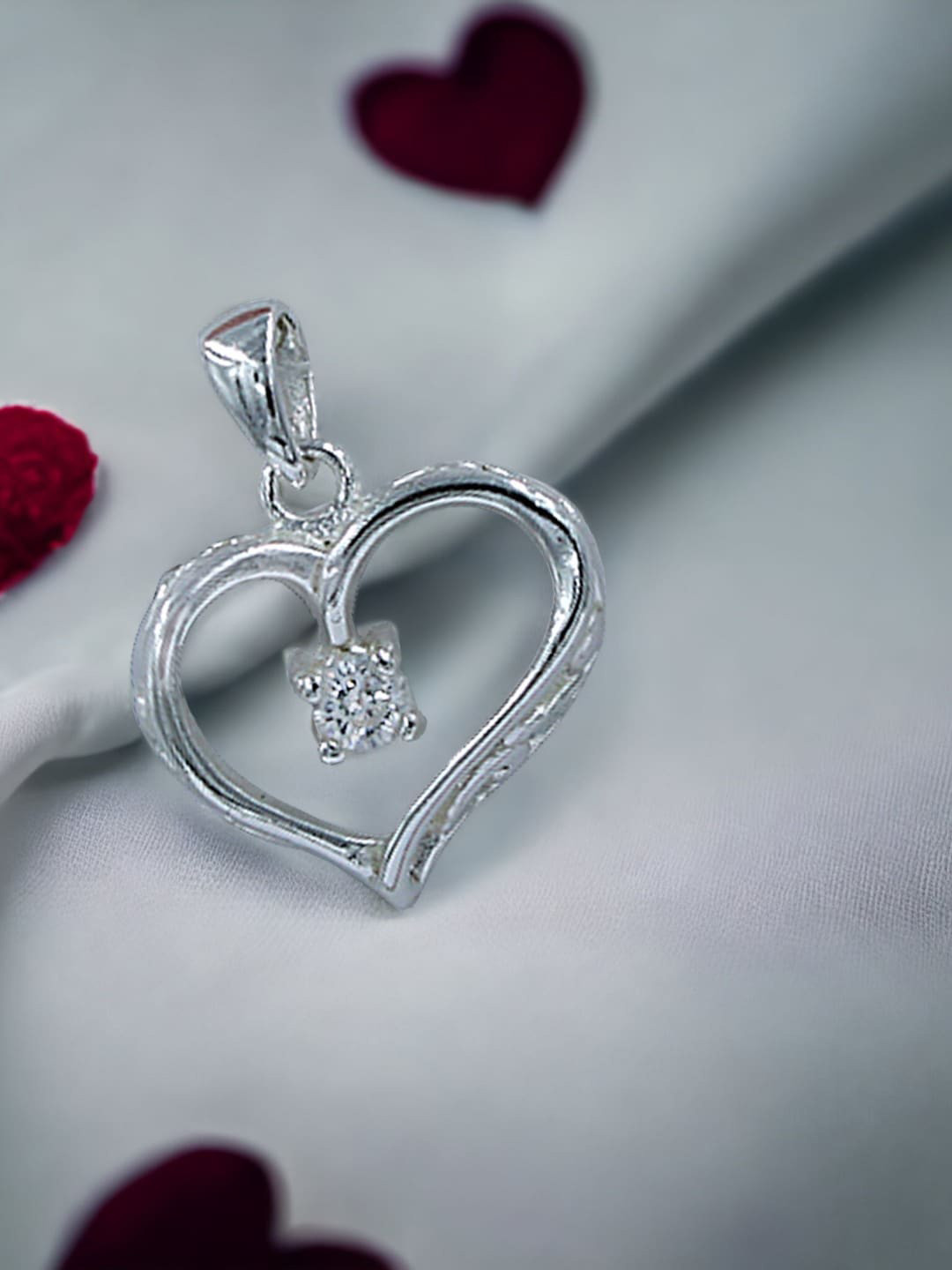

Taraash 925 Sterling Silver CZ-Studded Pendant