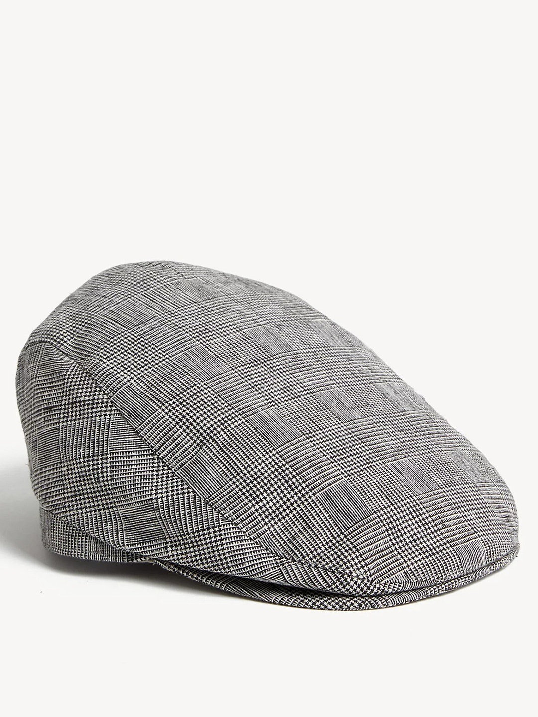 

Marks & Spencer Men Linen Ascot Cap, Black