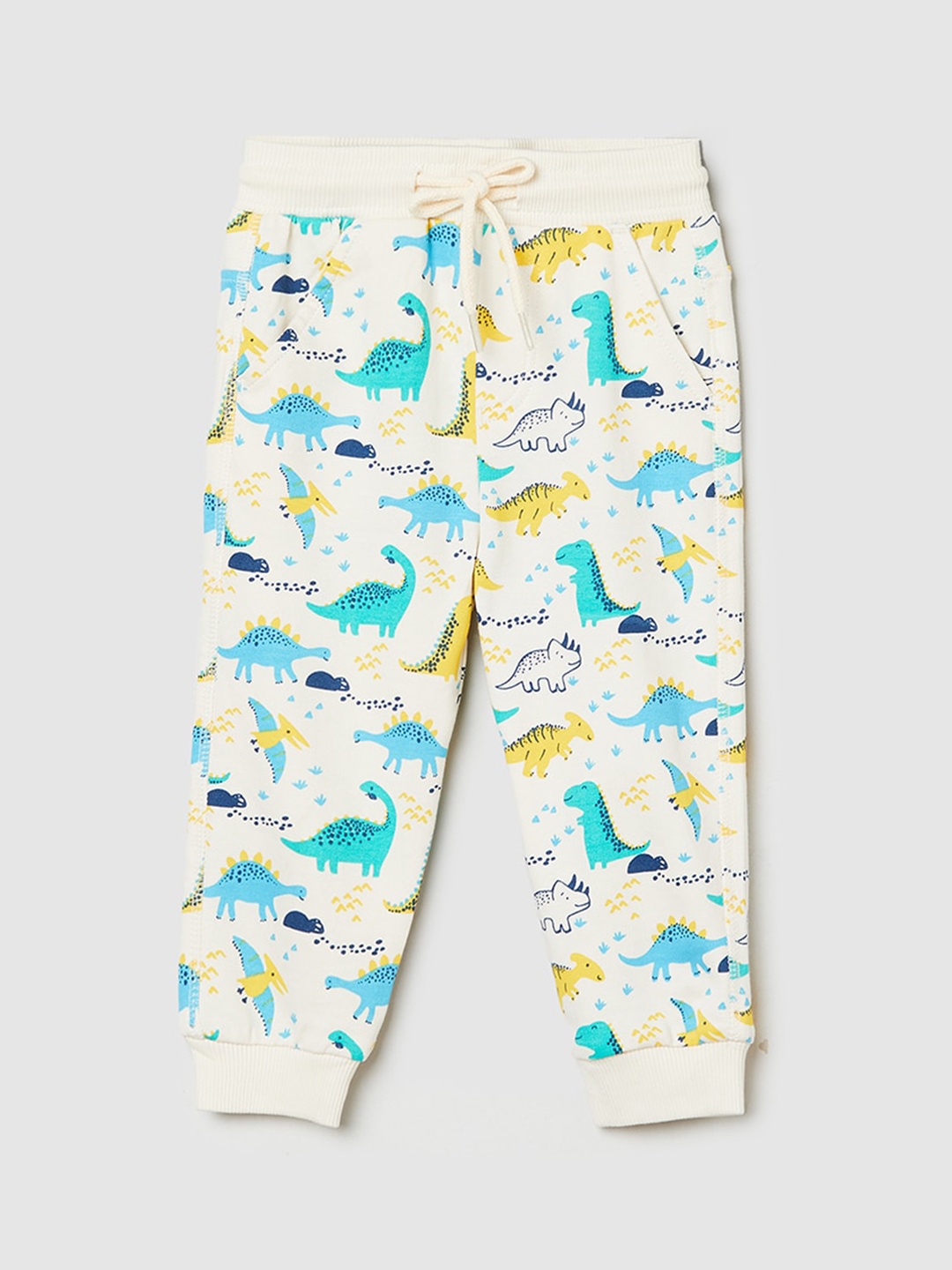 

max Infant Boys Abstract Printed Pure Cotton Joggers, Pink