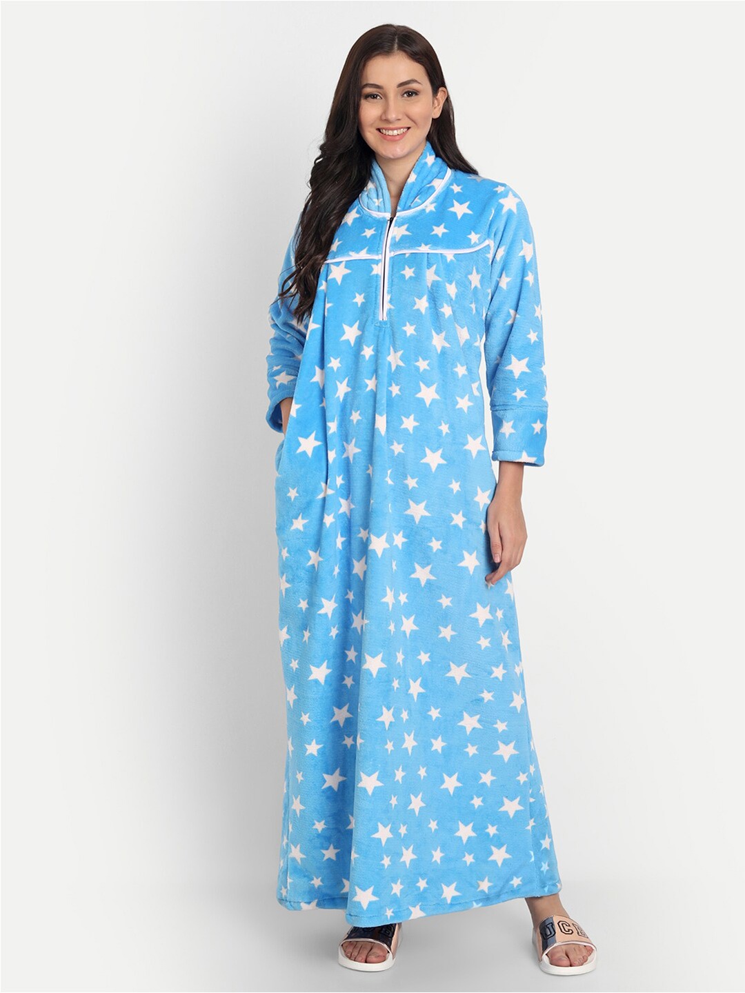 

PALIVAL Star Printed Maxi Nightdress, Blue