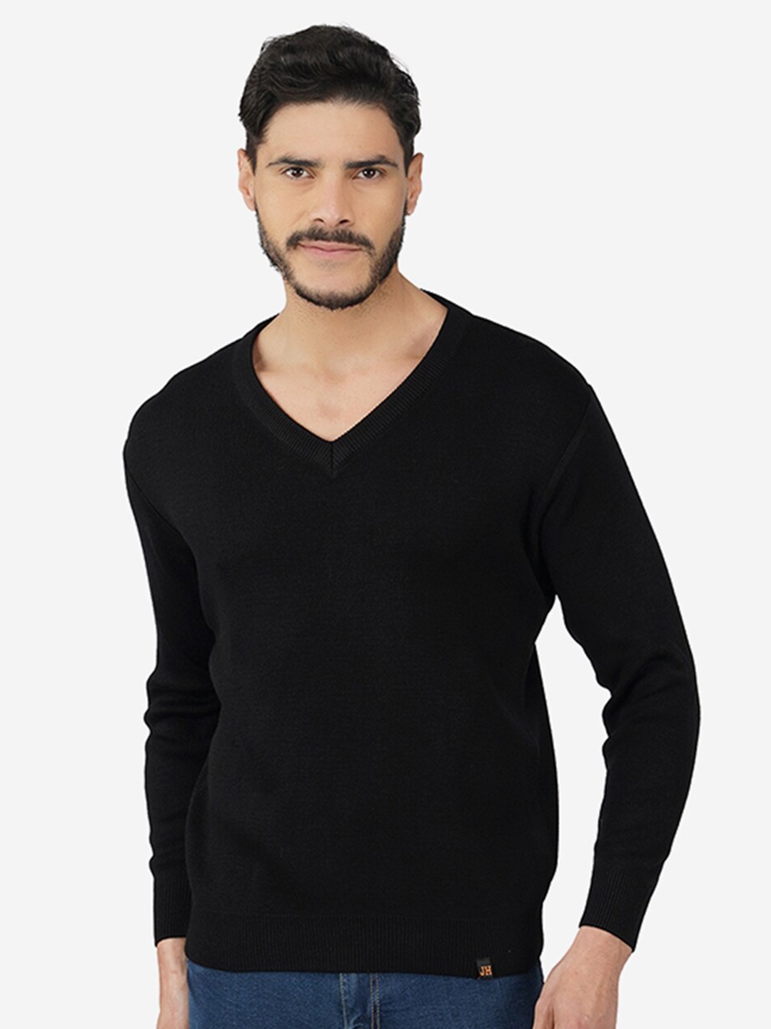 

JoE Hazel V-Neck Acrylic Pullover, Black