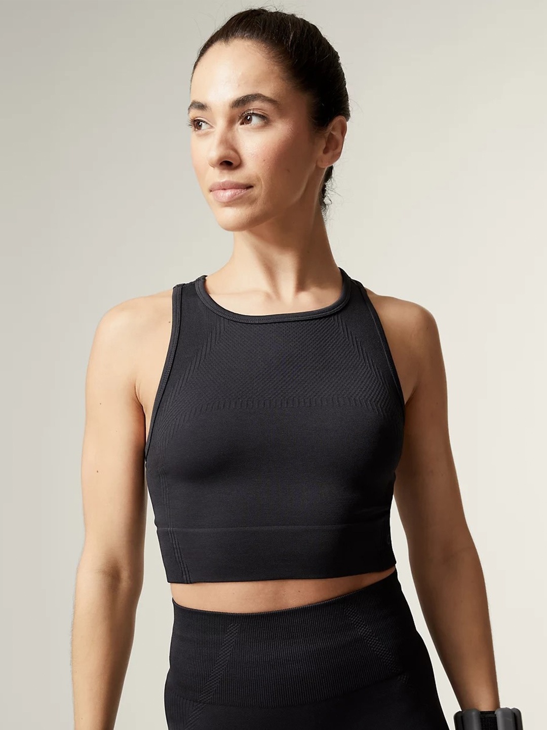 

Marks & Spencer Racerback Sports Crop Top, Black