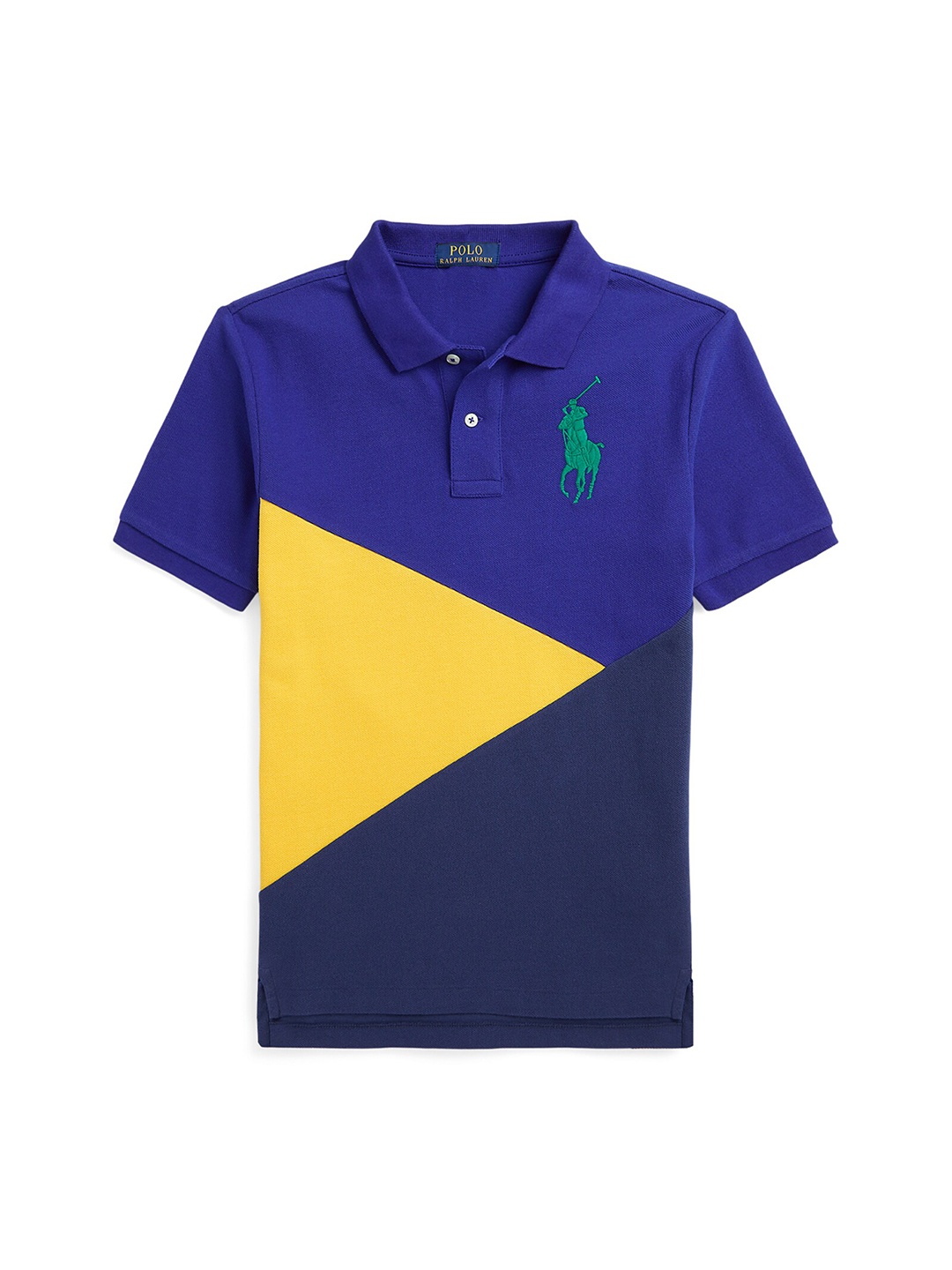 

Polo Ralph Lauren Boys Colourblocked Cotton T-Shirt, Blue