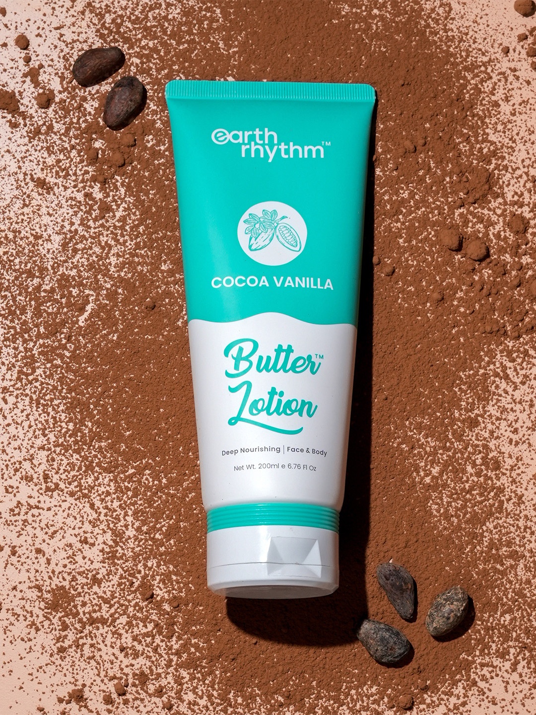 

Earth Rhythm Cocoa & Vanilla Butter Body Lotion - 200 ml, Blue
