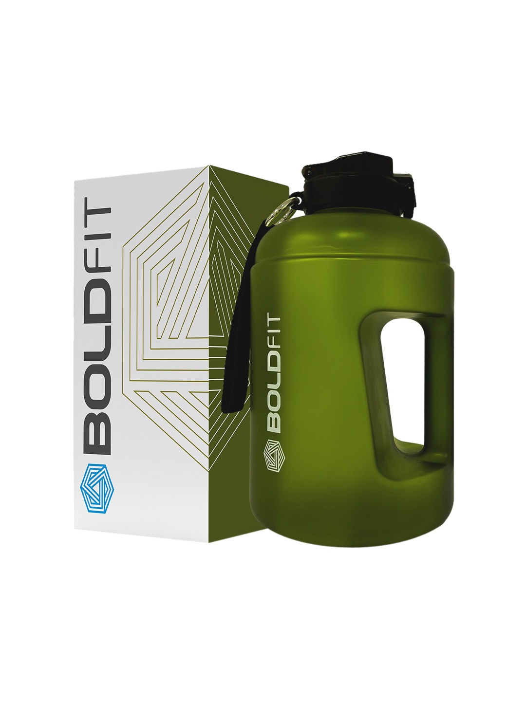 

BOLDFIT Gallon Green Dent-Proof Water Bottle 2.2L