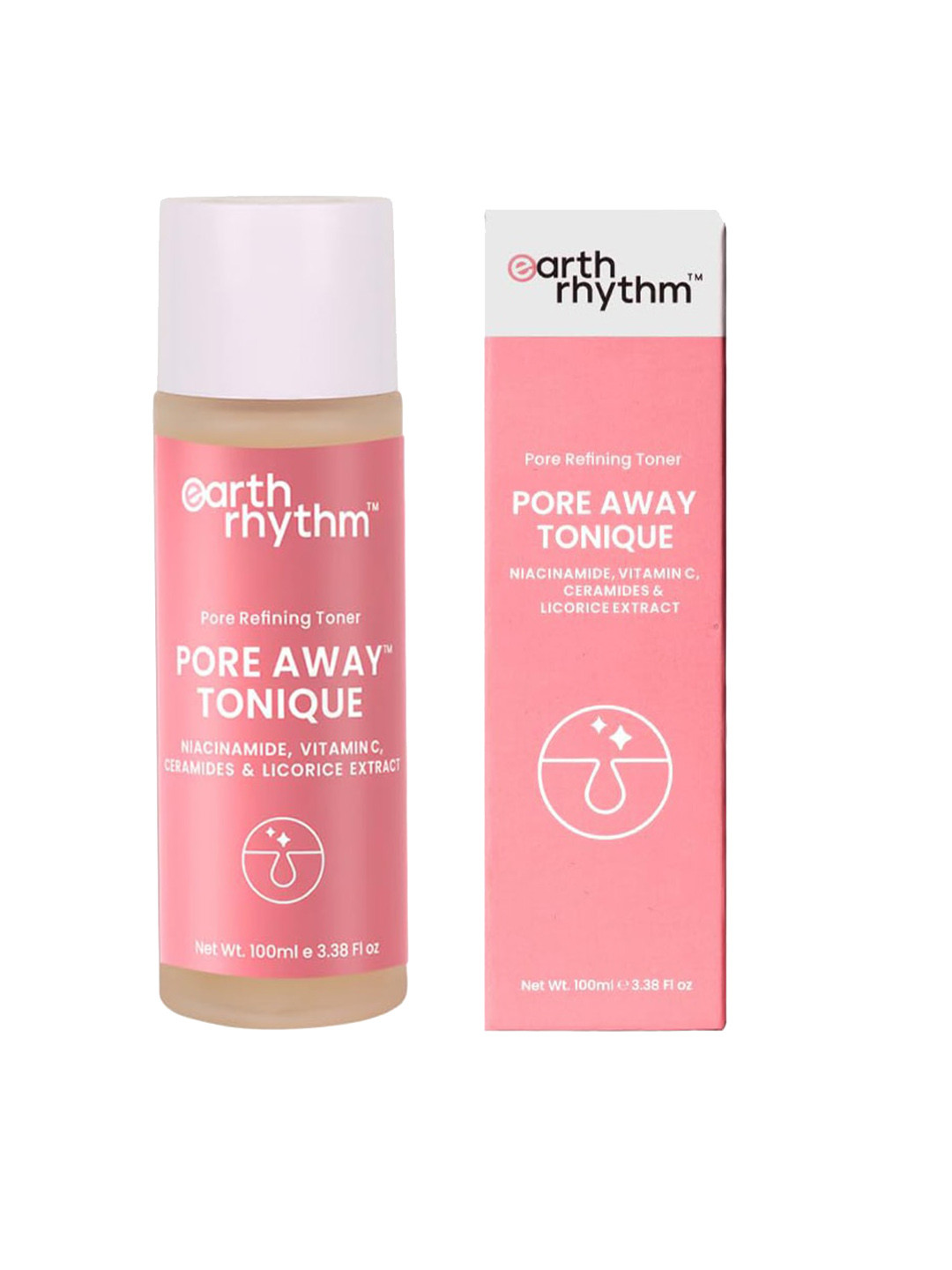 

Earth Rhythm Pore Away Tonique Toner-100ml, Pink