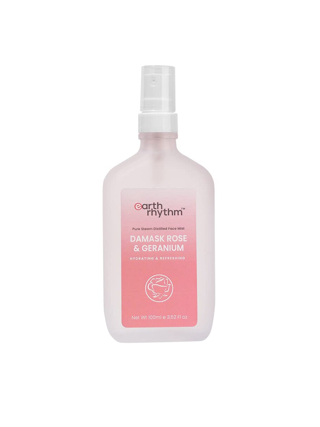 

Earth Rhythm Damask Rose & Geranium Hydrating & Refreshing Face Mist Toner - 100ml, Pink