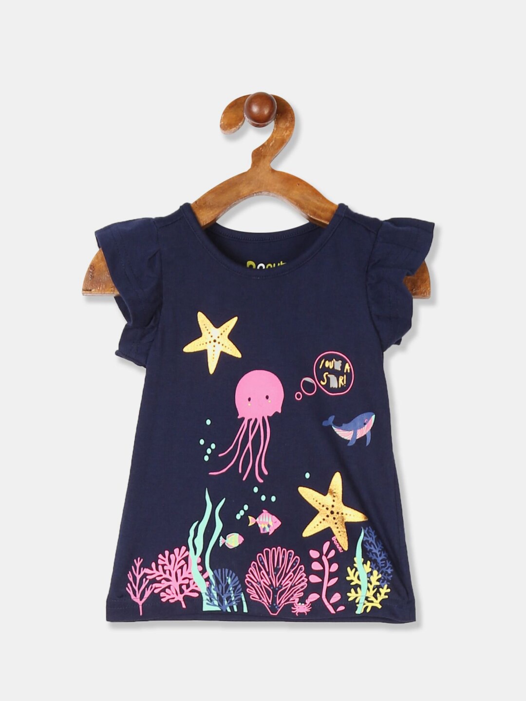 

V-Mart Kids Graphic Printed Cotton T-Shirt, Navy blue