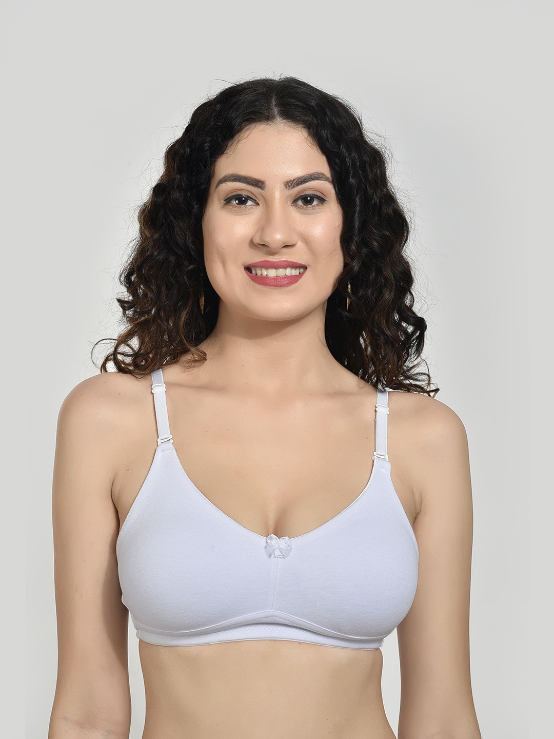 

Innocence Pack Of 3 Medium Coverage Non Padded Everyday Bra All Day Comfort, White