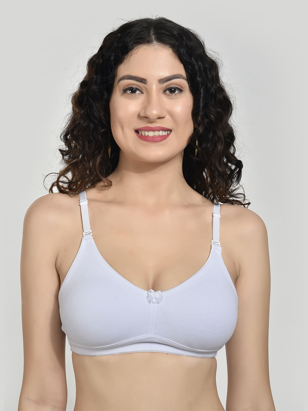 

Innocence Medium Coverage Non Padded Everyday Bra All Day Comfort, White