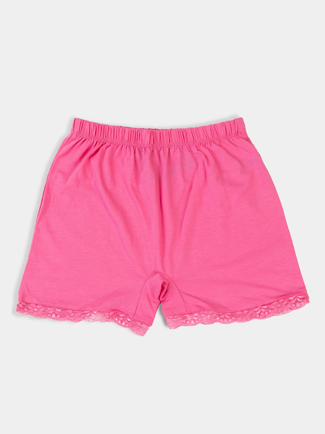 

PAMPOLINA Girls Mid-Rise Cotton Shorts, Pink