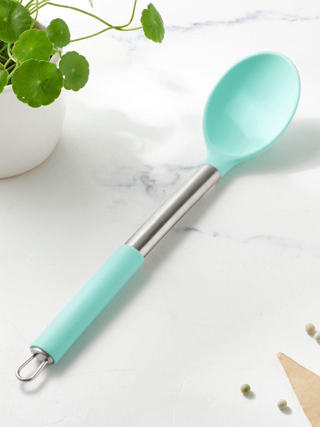 

Home Centre Valeria Doro Teal-Blue Silicone Spoon