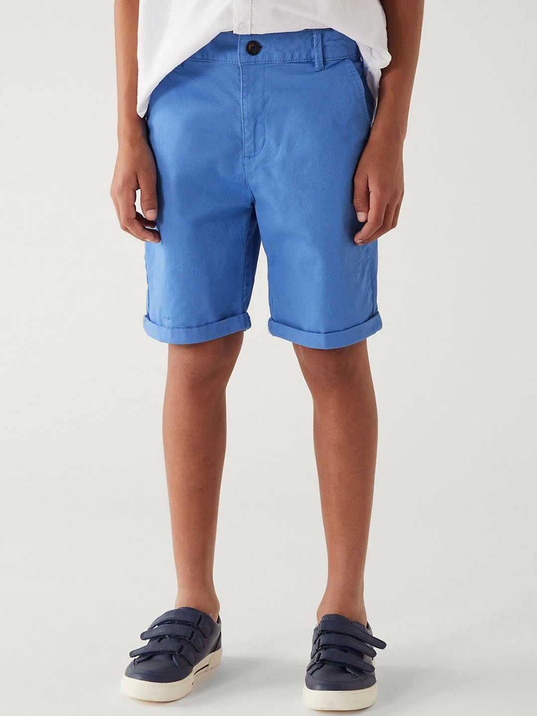 

Marks & Spencer Boys Mid-Rise Chino Shorts, Blue