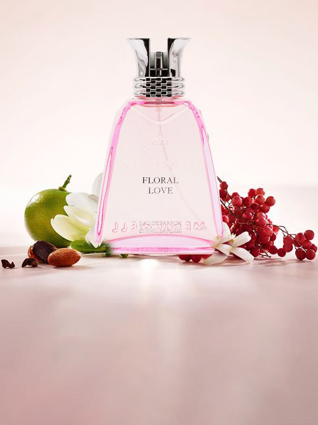 

Menjewell Women Floral Love Long-Lasting Eau de Parfum - 100ml, Pink