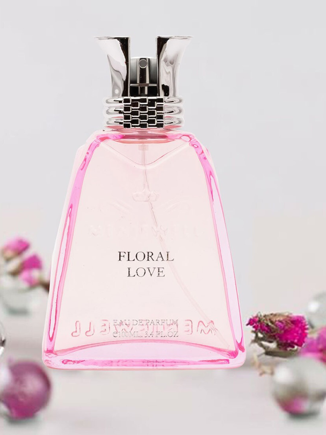 

Menjewell Women Floral Love Long-Lasting Eau de Parfum - 100ml, Pink