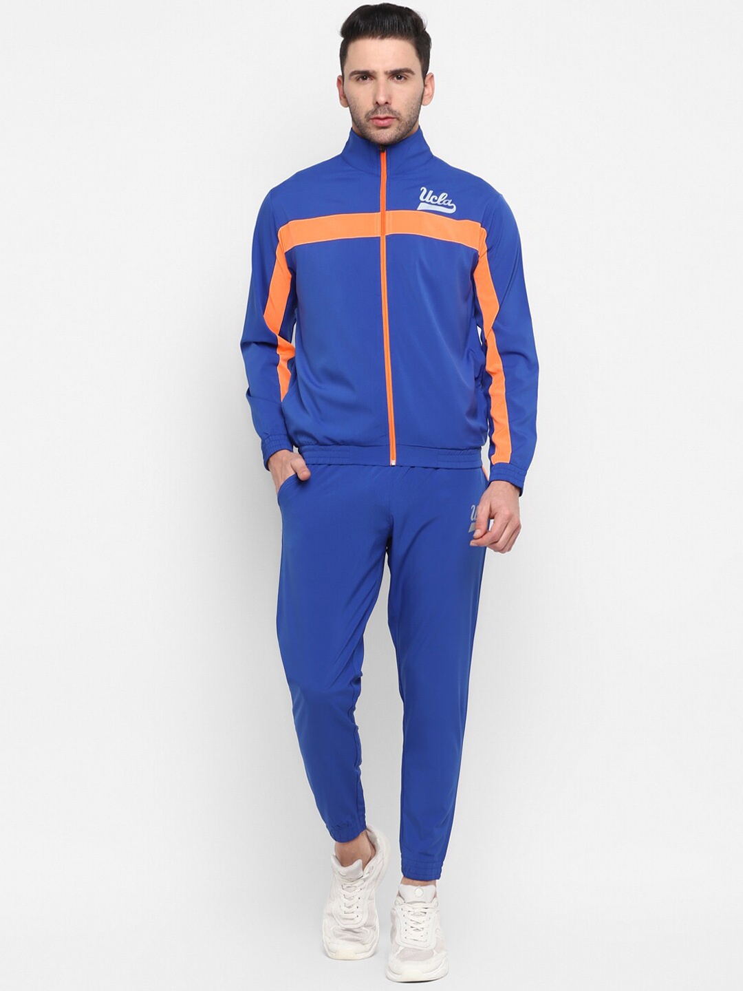 

UCLA Mock Collar Mid-Rise Sweatshirt With Joggers, Blue