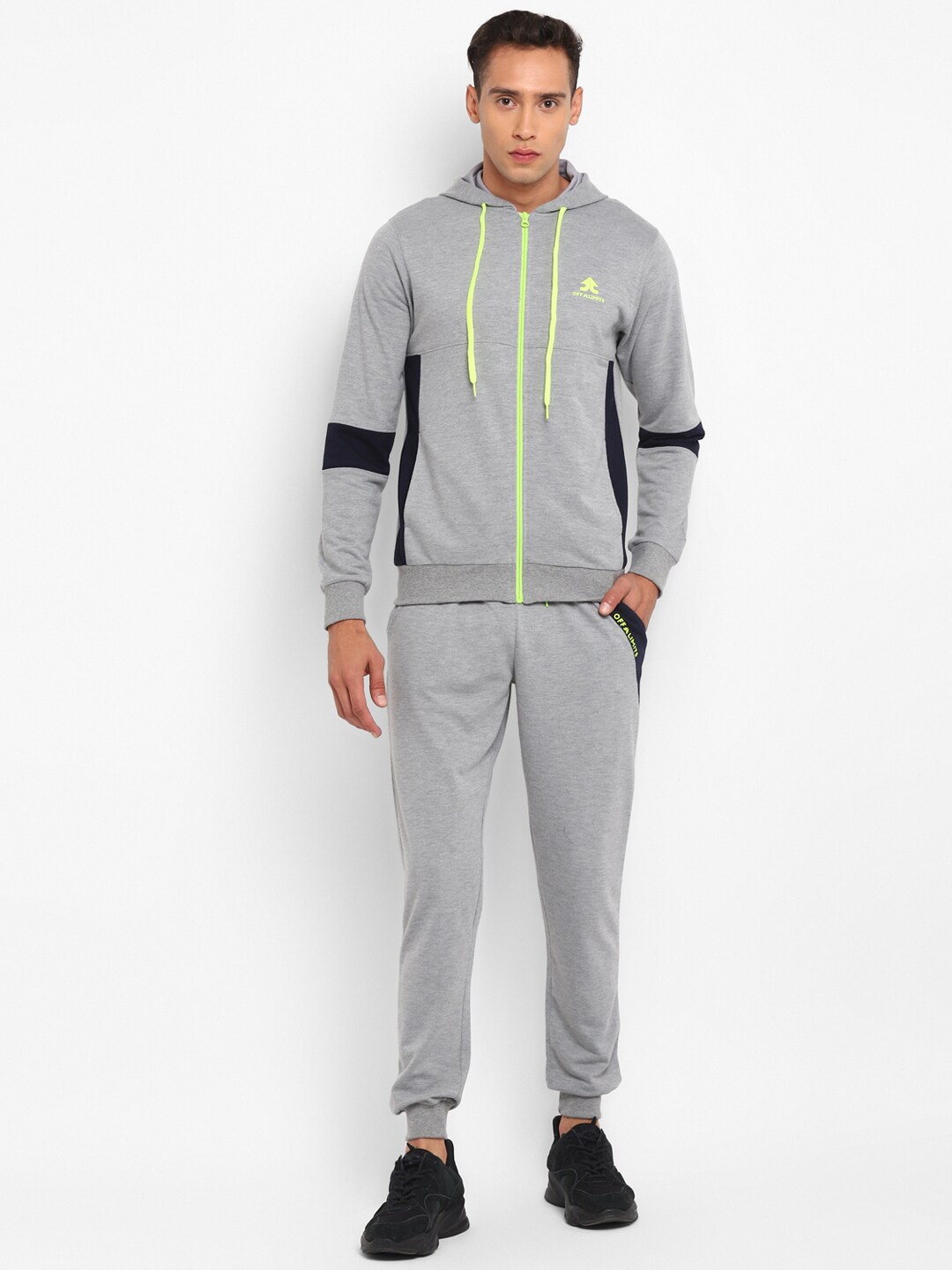 

OFF LIMITS Hooded Jacket With Joggers, Grey melange