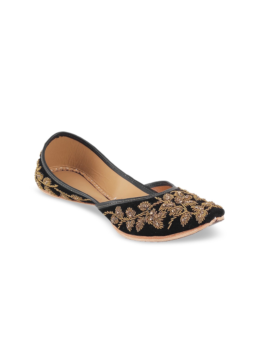

Metro Embellished Ethnic Mojaris, Black