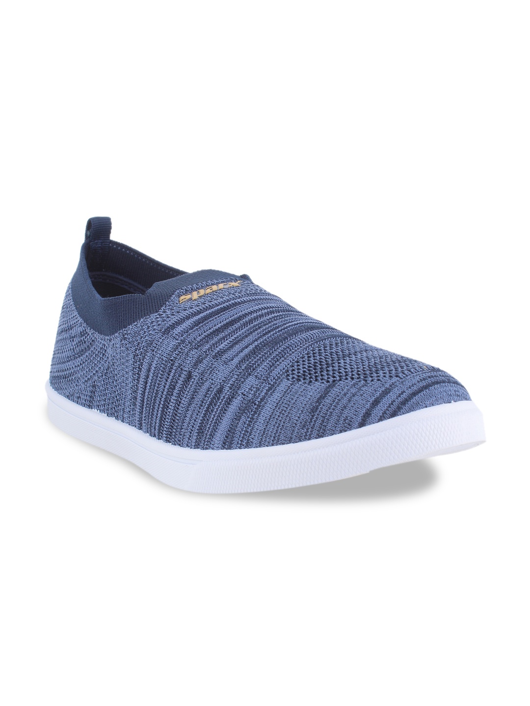 

Sparx Men Comfort Insole Canvas Contrast Sole Slip-On Sneakers, Navy blue