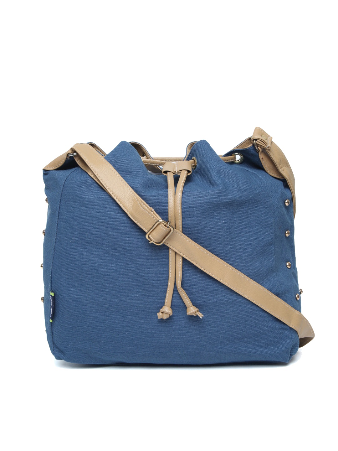 

Kanvas Katha Structured Sling Bag, Navy blue