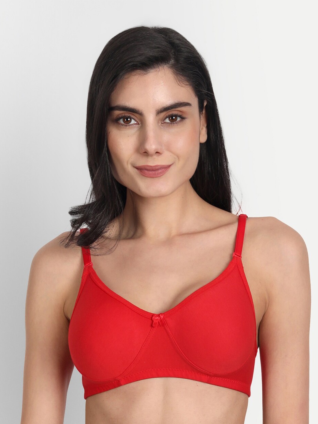 

Aimly Full Coverage T-shirt Cotton Bra All Day Comfort, Red