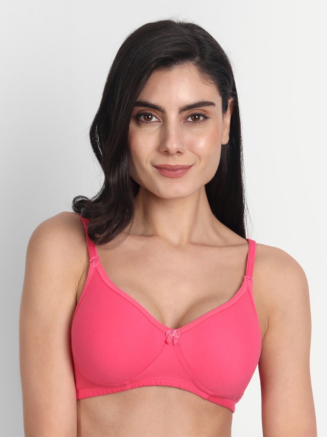 

Aimly Full Coverage T-shirt Cotton Bra All Day Comfort, Pink