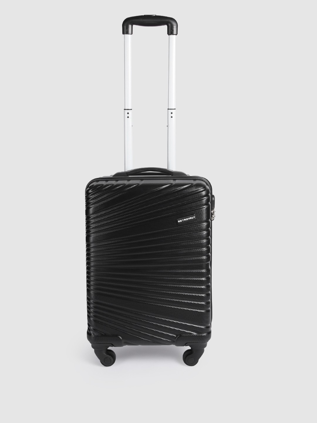 

Metronaut Hard-Sided Textured 4 Wheels 360-Degree Rotation Cabin Trolley Bag 46 cm, Black