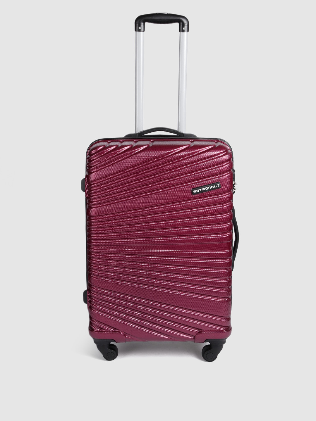 

Metronaut Hard-Sided 4 Wheels 360-Degree Rotation Medium Trolley Bag- 56 cm, Magenta