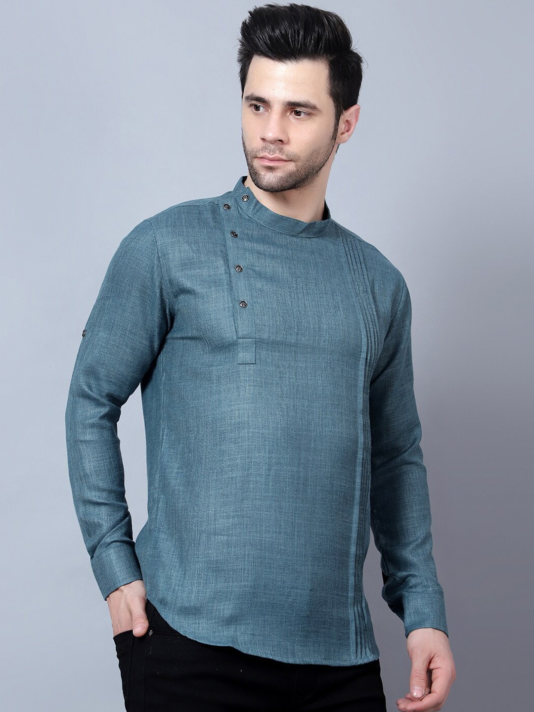 

HERE&NOW Blue Short Kurta