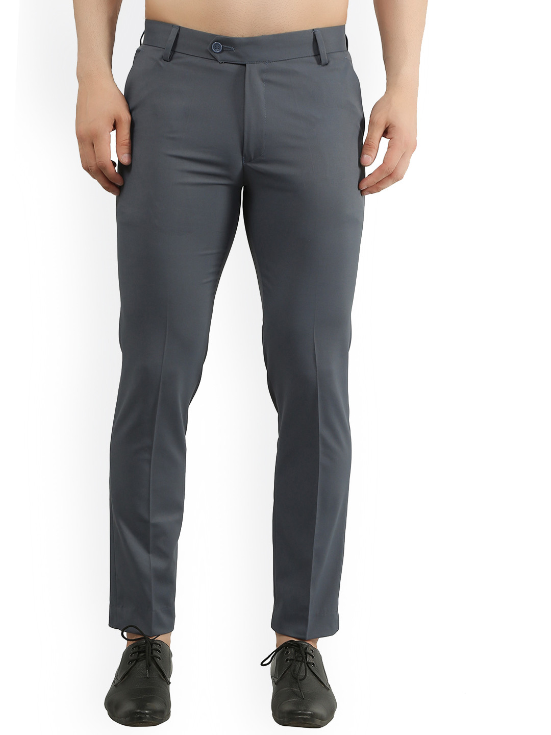 

Jb Just BLACK Men Urban Slim Fit Formal Trousers, Grey