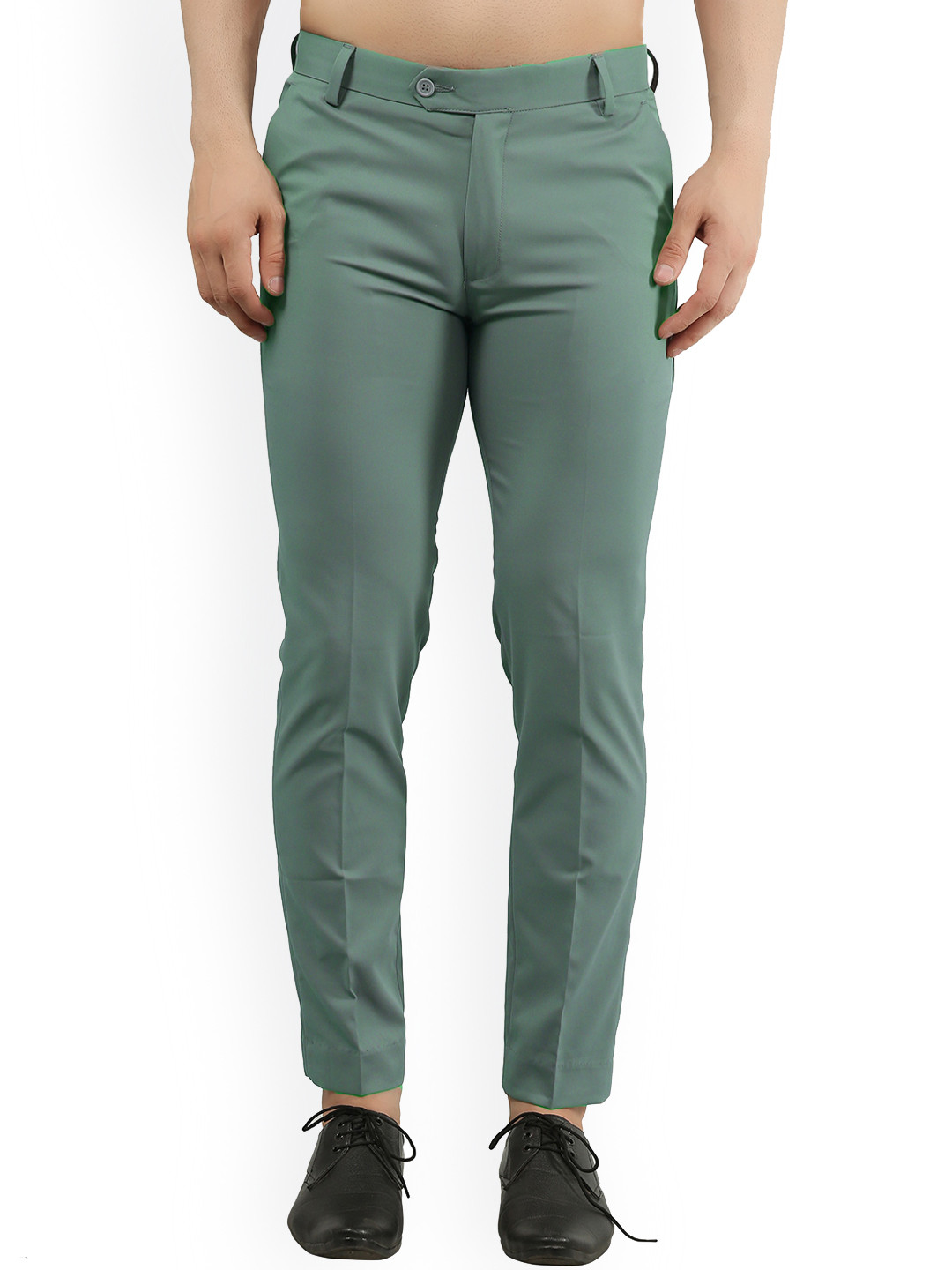 

Jb Just BLACK Men Urban Slim Fit Formal Trousers, Green