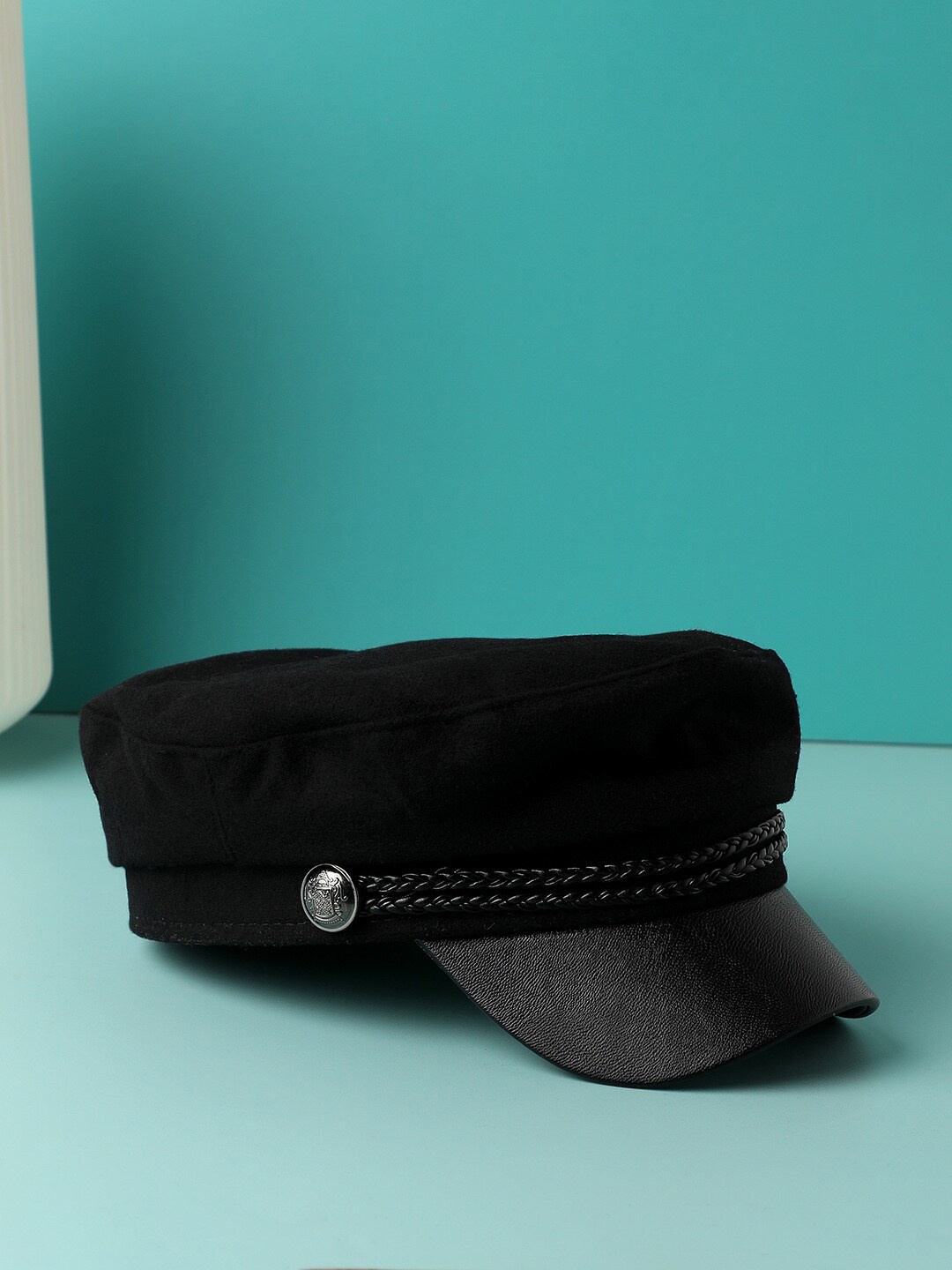 

HAUTE SAUCE by Campus Sutra Women Cotton Flat Cap, Black