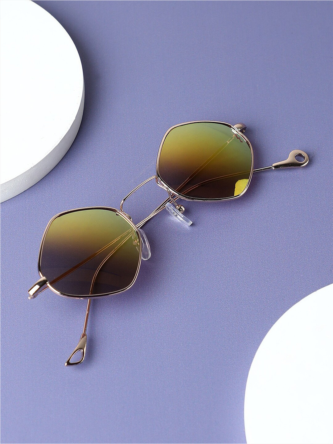 

HAUTE SAUCE by Campus Sutra Women Other Sunglasses With Polarised Lens AW23_HSSG2247, Yellow